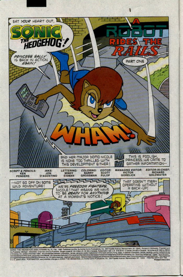 Sonic - Archie Adventure Series February 1996 Page 2